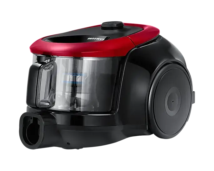 Samsung VC07M2110SR, 700 W, Bagless, 1.5 L, 80 dB, Black, Red