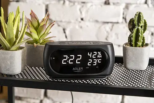 Adler AD 1186 LED clock with thermometer