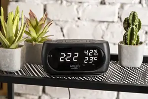 Adler AD 1186 LED clock with thermometer
