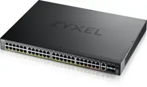Zyxel XGS2220-54HP, valdomas, L3, Gigabit Ethernet (10/100/1000), maitinimas per Ethernet (PoE), mo…