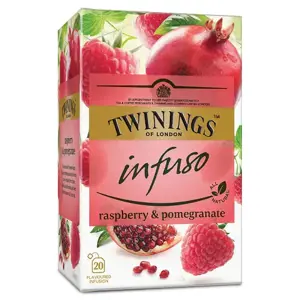 TWININGS Vaisinė arbata su avietėmis, granatais 20X2g, 40g