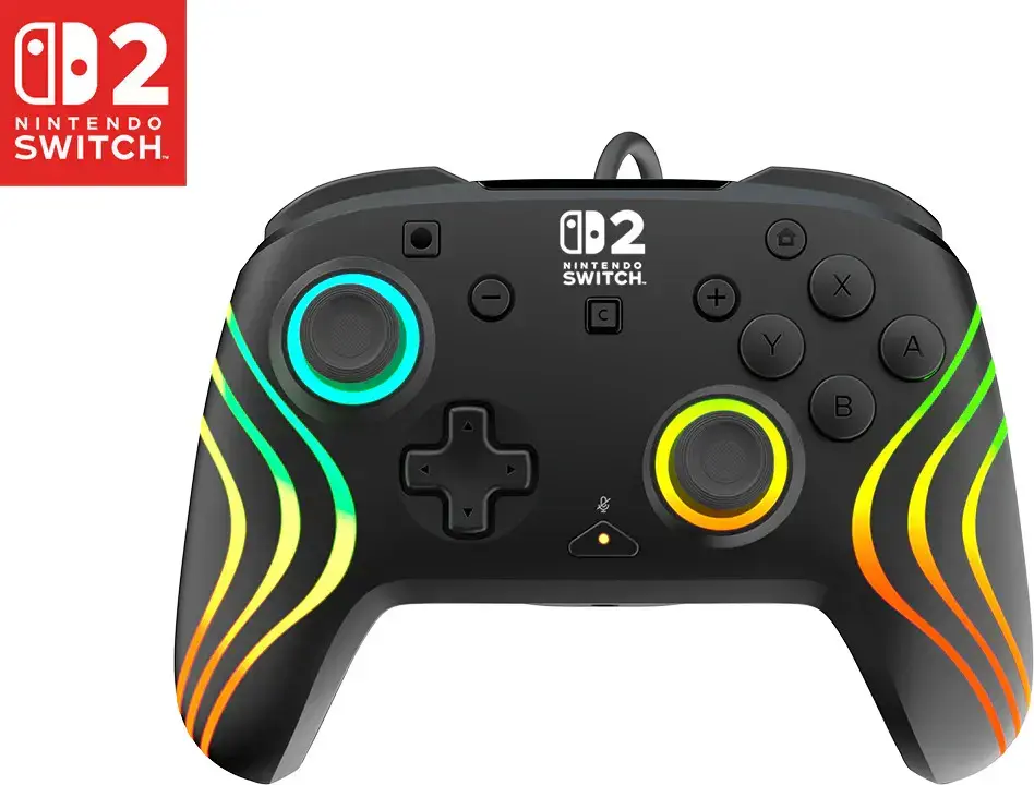Turtle Beach wired controller Afterglow Wave Nintendo Switch 2, black