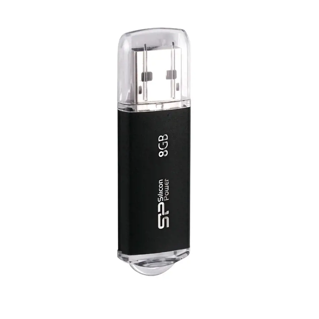 SILICON POWER atmintinė USB Ultima II I-series 8GB USB 2.0 Black