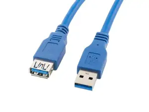 LANBERG CA-US3E-10CC-0018-B "Lanberg" USB 3.0 AM-AF 1,8 m mėlynos spalvos ilgintuvas