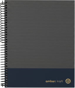 A4 Hardcover Sp Bk 100sh Kraft Lin