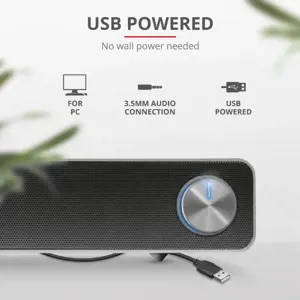 "Trust Arys", 2.0 kanalai, 6 W, 12 W, 6 W, 6 W, 4 Ω, juoda