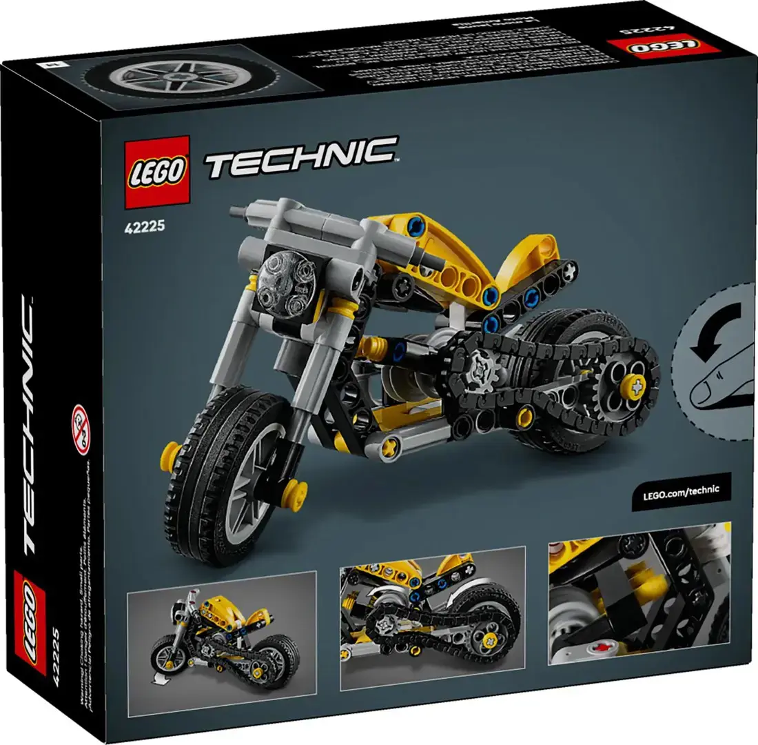 LEGO TECHNIC 42225 Yellow Motorcycle