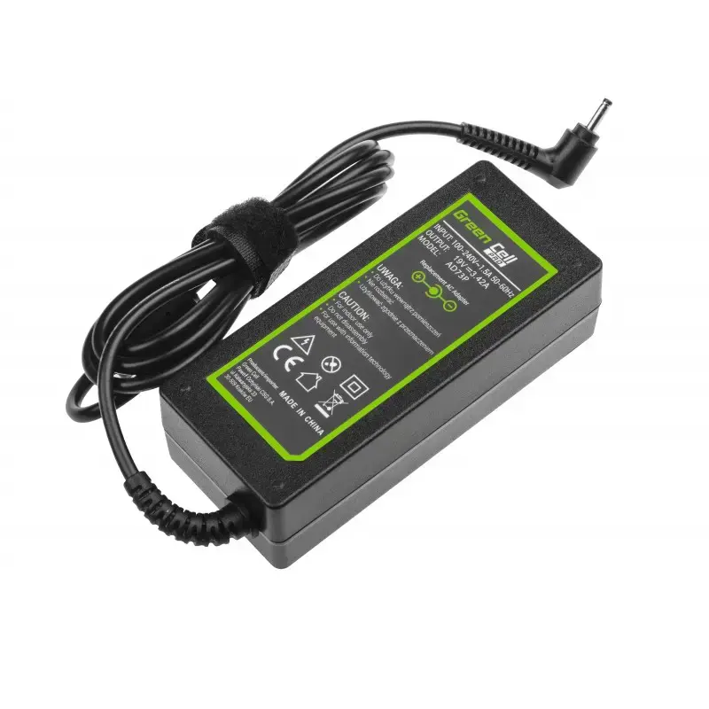 GREENCELL AD73P maitinimo šaltinio įkroviklis Green Cell PRO 19V 3.42A 65W, skirtas Acer Aspire S7 S7-392 S7-3
