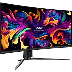 Monitor MSI 34" Gaming/Curved/21 : 9 Panel QD-OLED 3440x1440 240 Matte 0.03 ms Swivel Height adjustable Tilt Colour Black MPG341CQPXQD-OLED