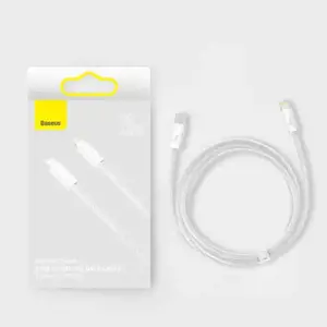 Baseus Dynamic USB-C cable for Lightning, 23W, 1m (white)