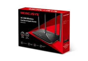 TP-LINK MERCUSYS AC12G AC1200 dviejų juostų WiFi 802.11ac Gigabitinis maršrutizatorius 4xLAN 1xWAN