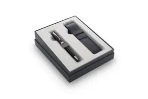 Rinkinys PARKER Sonnet Black CT, tušinukas ir dėklas