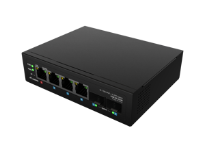 Lanberg Switch Light IndustrialPoE 1xBT 3xAT 2xSFP Din Unmanagment Gigabit Ethernet | ILGE-4P-2S-90…