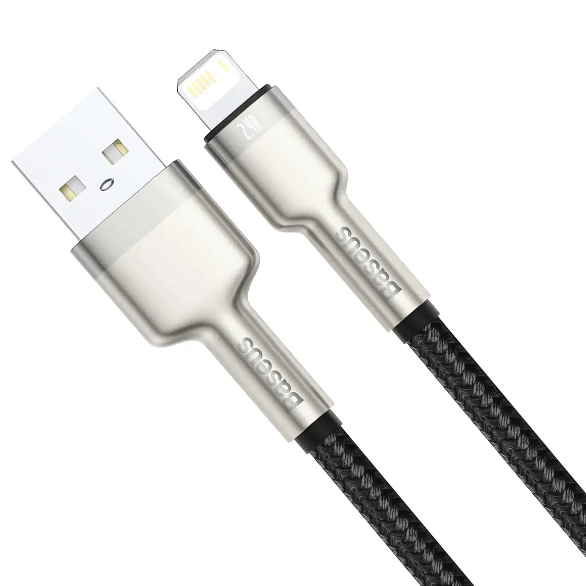 Baseus Cafule Series Metal Data Cable USB - Lightning 2.4A 0,25 m black (CALJK-01)