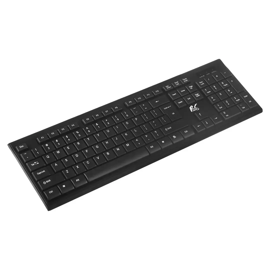 NanoRS Wireless Keyboard and Mouse Combo with Ergonomic Design – RS580 for Smooth and Efficient Use