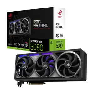Vaizdo plokštė ASUS GeForce RTX 5080 16 GB, GDDR7, ROG-ASTRAL-RTX5080-O16G-GAMING