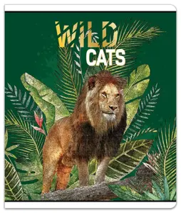 Sąsiuvinis(platus) A5 12lap. 80g WILD CATS lang.