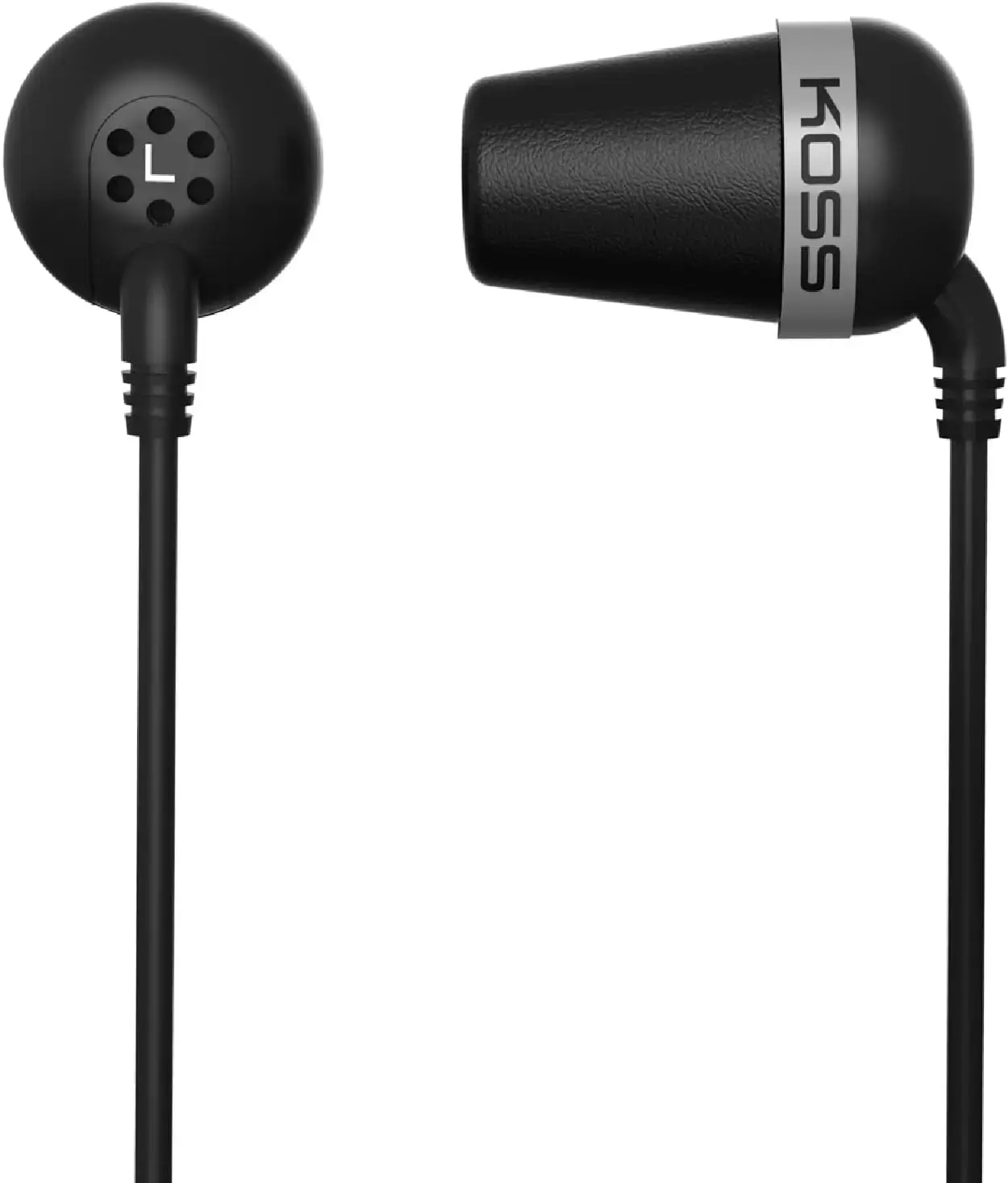 "Koss" ausinės THE PLUG CLASSIC laidinės, į ausis, 3,5 mm, su triukšmo slopinimu, juodos spalvos