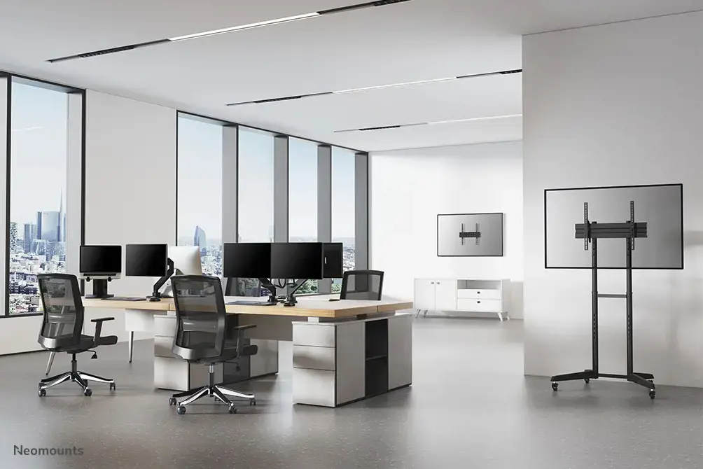 "Neomounts by Newstar" Pasirinkite "Neomounts" monitoriaus laikiklį ant stalo, tvirtinimo/prisukimo, 8 kg, 25,4 cm (10"), 81,3 cm (32"), 100 x 100 mm, juodas