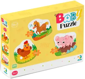 Dodo didelių detalių dėlionė Diena ūkyje (3 dėlionės)