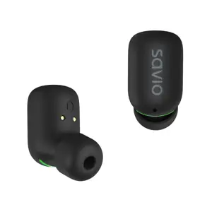 "Savio" TWS-09 IPX5 ausinės / ausinės Belaidės ausinės su "Bluetooth" juoda