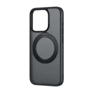 Phone Case Baseus SkyRing Magnetic with Stand for iP 13 Pro + tempered-glass and cleaning kit (blac…