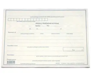 Pinigų priėmimo kvitas, be Nr., A5, 2x50  0720-059