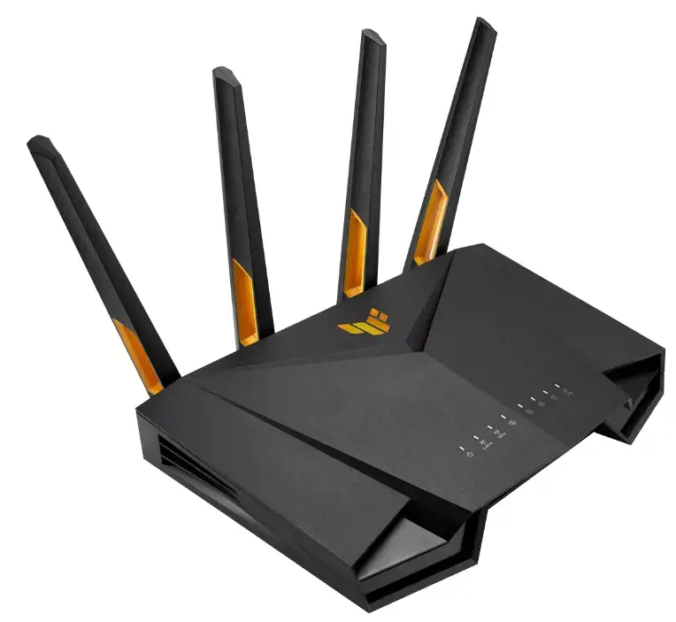 ASUS TUF-AX4200, "Wi-Fi 6" (802.11ax), dviejų dažnių (2,4 GHz / 5 GHz), Ethernet LAN, juodas, stalinis maršrutizatorius