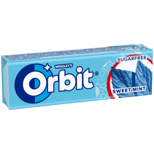 Kramtomoji guma ORBIT Sweet Mint, 14 g
