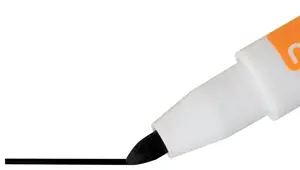 Baltos lentos žymekliai NOBO Mini, su valikliu, 6 vnt., įv. spalvų