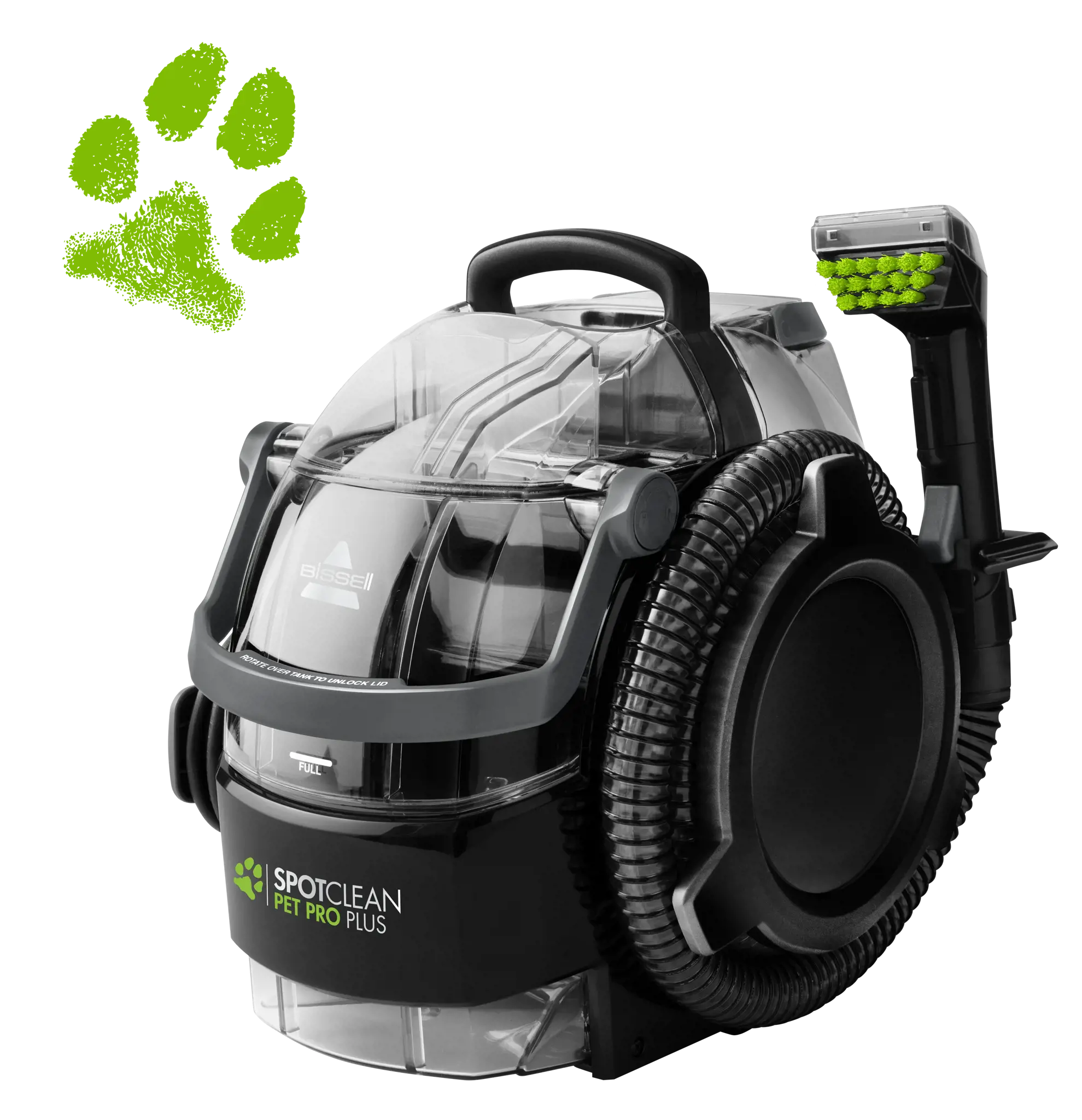 "Bissell SpotClean Pet Pro Plus" valytuvas 37252, veikiantis su laidu, rankinis, juodas/titaninis, 24 mėn. garantija