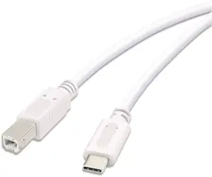 "Vivanco" kabelis USB-C - USB-B 1,8 m, baltas (45355)
