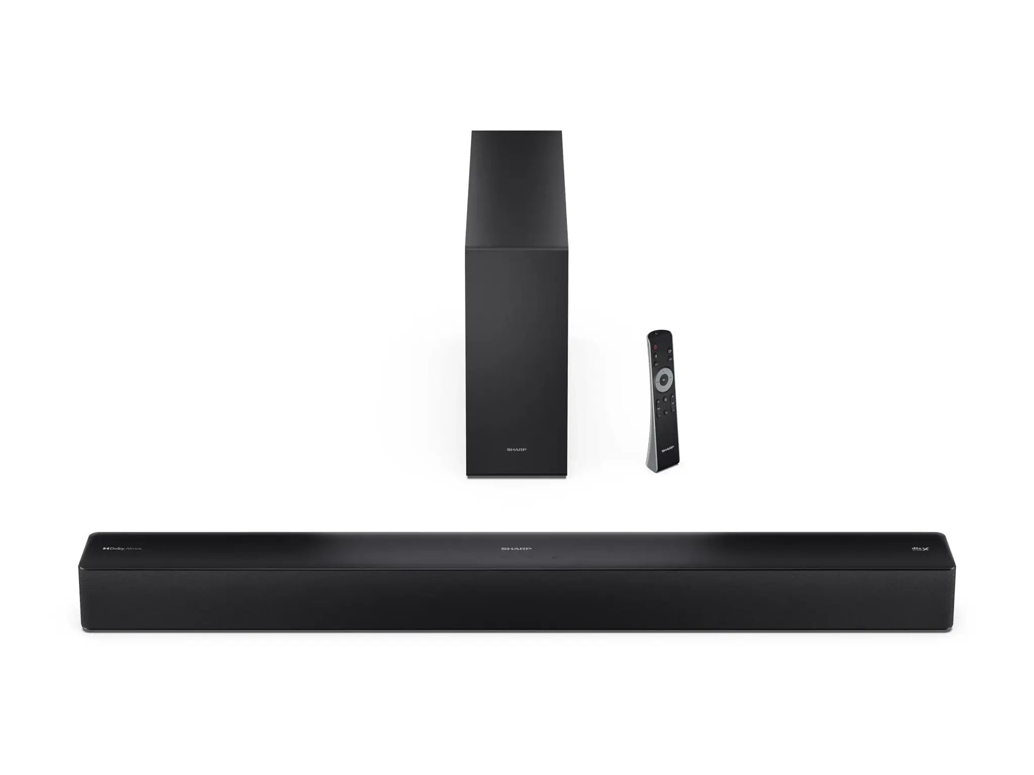 Sharp 2.1 Dolby Atmos/DTS Virtual:X Soundbar with Slim Wireless Subwoofer | HT-SBW310 | 330 W | Bluetooth | Black | Wireless connection