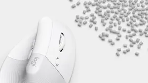 "LOGITECH LIFT" - BALTOS/ŠVIESIAI PILKOS SPALVOS - EMEA