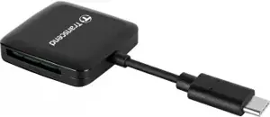 TRANSCEND RDC3 SD/mikroSD kortelių skaitytuvas USB-C 3.2 gen1, juodas