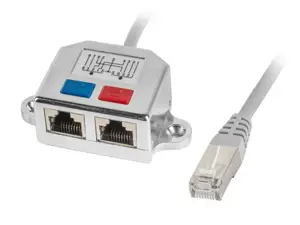 LANBERG AD-0026-S Lanberg Lan skirstytuvas RJ45/2x RJ45 FTP
