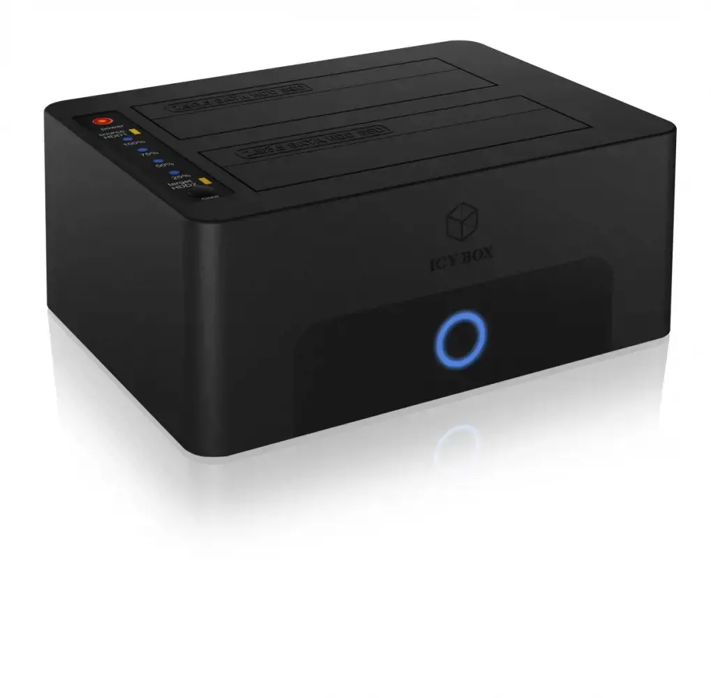 ICYBOX IB-1232CL-U3 2Bay dokas / klonavimo stotelė 2,5 colio ir 3,5 colio HDD Sata USB 3.2 Gen 1