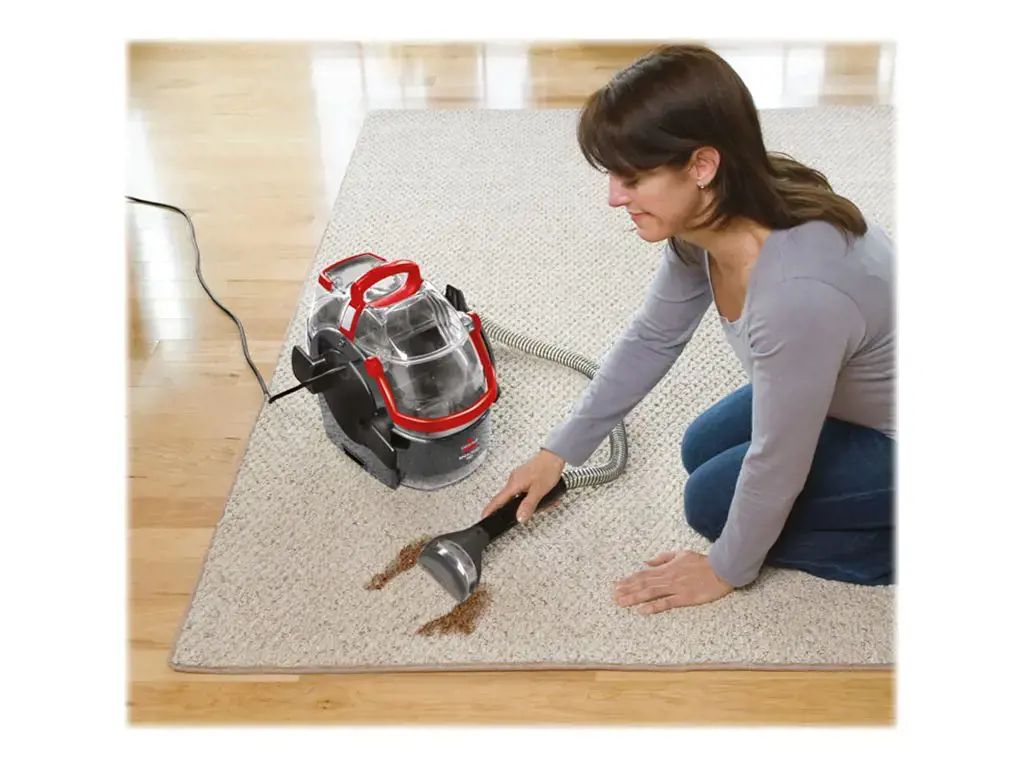 "Bissell" dėmių valytuvas "SpotClean Pro" su laidu, rankinis, plovimo funkcija, 750 W, raudonas / titano spalvos, 24 mėn. garantija