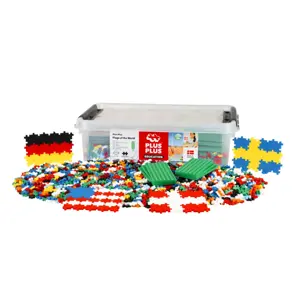 Plus Plus edukacinė dėžė, Pasaulio Vėliavos, 2400 det.