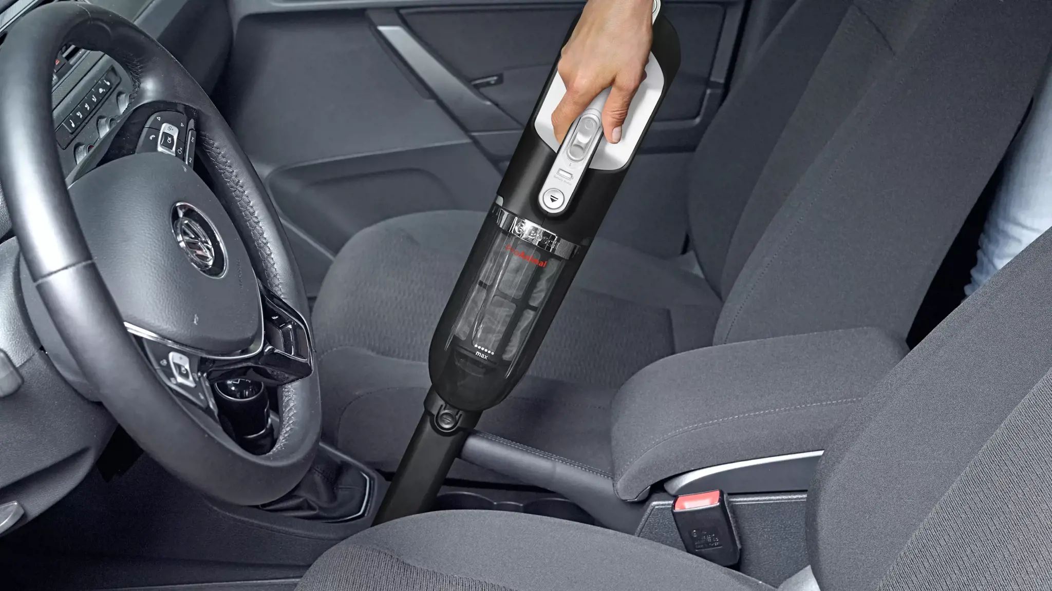 "Bosch Serie 4" BBH3ZOO28, sausas, be maišelio, 0,4 l, 82 dB, juodas, raudonas