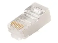 GEMBIRD PLUG6SP/10 Gembird ekranuotas modulinis LAN kištukas 30u, 10 vnt., vientisas ir su gijomis