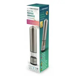 Prieskonių malūnėlis Esperanza EKP002 (sidabro spalvos)