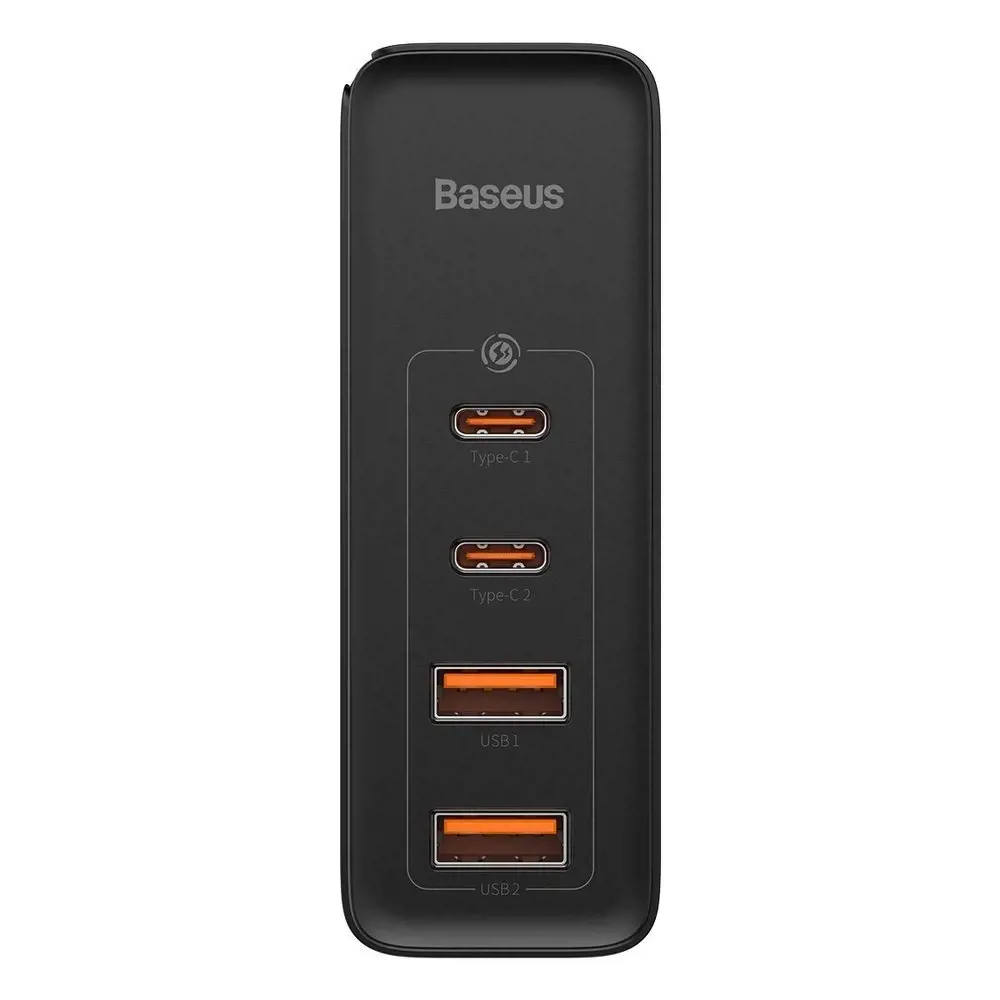 "Baseus GaN2 Pro" greitasis įkroviklis 100 W USB / C tipo USB greitasis įkrovimas 4+ Power Delivery Black (juodas)