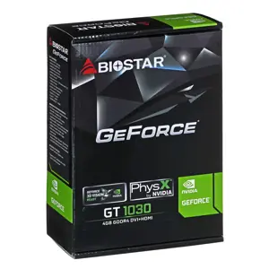 Vaizdo plokštė BIOSTAR GeForce GT 1030 4 GB, GDDR4, VN1034TB46