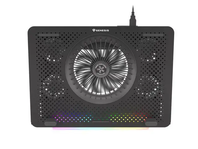 NATEC Genesis nešiojamojo kompiuterio aušinimo kilimėlis Oxid 450 RGB 15,6 colių