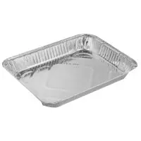 Vienkartinis indas, GN 1/2, aliuminis, 2,4 l, 32,5 x 26,2 x H 4,8 cm, 10 vnt