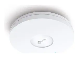 "TP-Link AX5400" lubinis "WiFi" prieigos taškas, 5400 Mbit/s, 574 Mbit/s, 4804 Mbit/s, 2500 Mbit/s, 2,4-5 GHz, IEEE 802.11a, IEEE 802.11ac, IEEE 802.11ax, IEEE 802.11b, IEEE 802.11g, IEEE 802.11n
