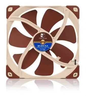 Noctua NOC-NF-A14-FLX computer cooling component Computer case Fan 14 cm Beige, Brown