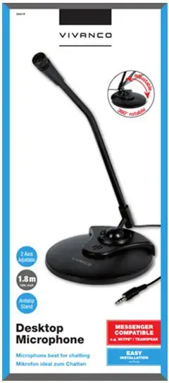 "Vivanco" stalinis mikrofonas IT-MIC 1 (36649)