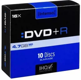Matricas Intenso DVD+R 4.7 GB 16x 10 Pack Spindle